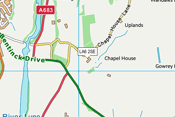 LA6 2SE map - OS VectorMap District (Ordnance Survey)