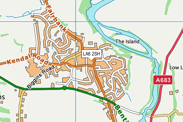 LA6 2SH map - OS VectorMap District (Ordnance Survey)