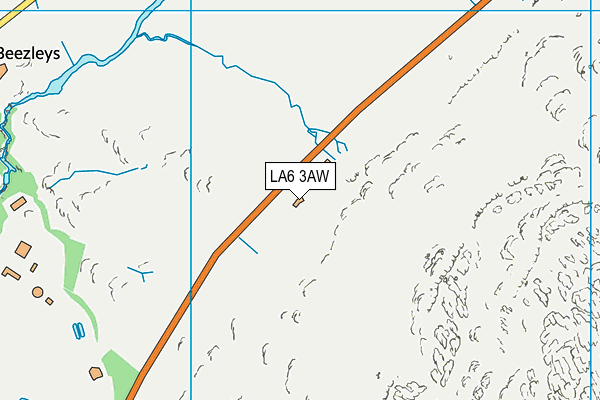 LA6 3AW map - OS VectorMap District (Ordnance Survey)