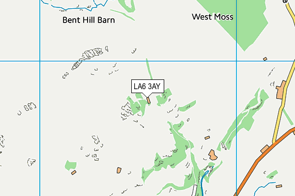 LA6 3AY map - OS VectorMap District (Ordnance Survey)