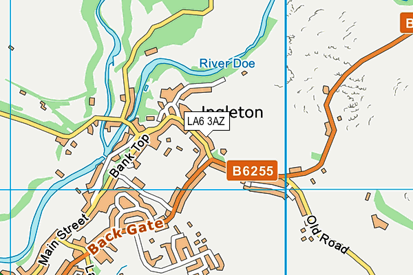 LA6 3AZ map - OS VectorMap District (Ordnance Survey)
