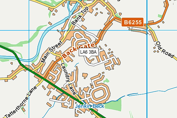 LA6 3BA map - OS VectorMap District (Ordnance Survey)