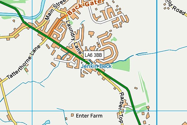 LA6 3BB map - OS VectorMap District (Ordnance Survey)