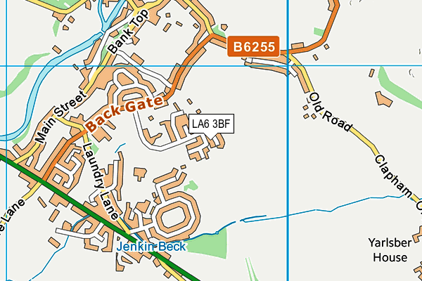 LA6 3BF map - OS VectorMap District (Ordnance Survey)