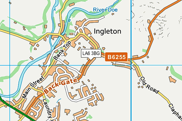 LA6 3BG map - OS VectorMap District (Ordnance Survey)