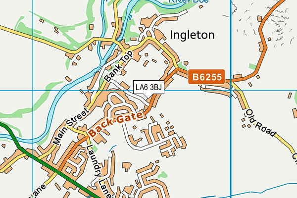 LA6 3BJ map - OS VectorMap District (Ordnance Survey)