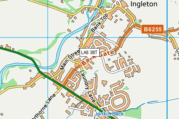 LA6 3BT map - OS VectorMap District (Ordnance Survey)