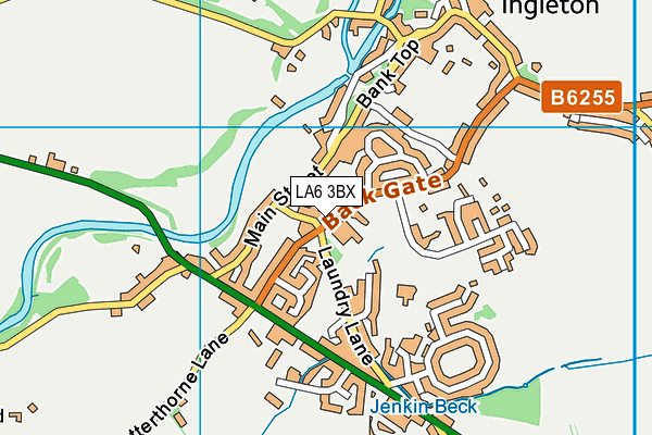 LA6 3BX map - OS VectorMap District (Ordnance Survey)