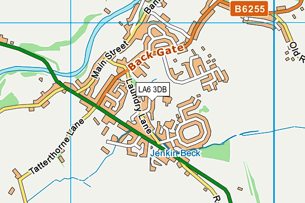 LA6 3DB map - OS VectorMap District (Ordnance Survey)