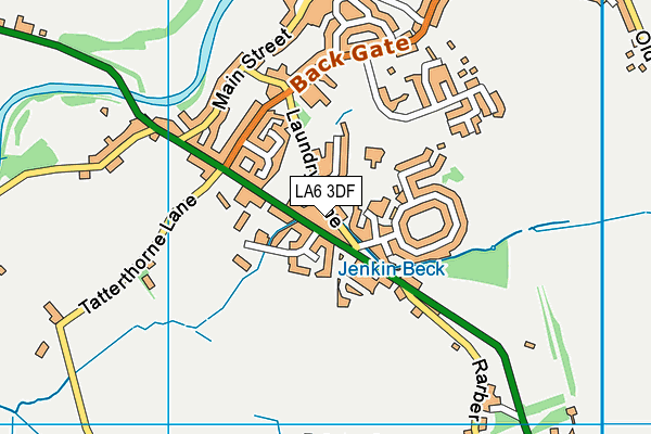 LA6 3DF map - OS VectorMap District (Ordnance Survey)