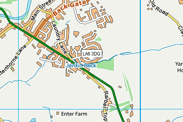 LA6 3DG map - OS VectorMap District (Ordnance Survey)
