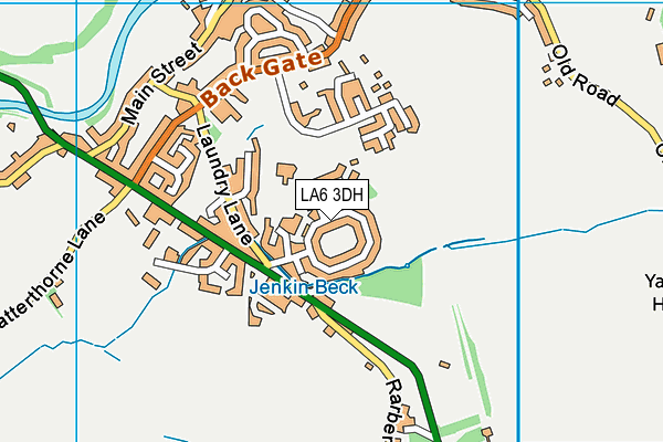 LA6 3DH map - OS VectorMap District (Ordnance Survey)
