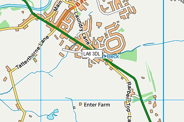 LA6 3DL map - OS VectorMap District (Ordnance Survey)