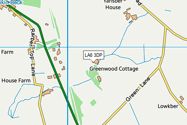 LA6 3DP map - OS VectorMap District (Ordnance Survey)