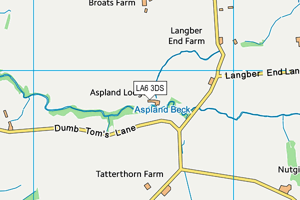 LA6 3DS map - OS VectorMap District (Ordnance Survey)