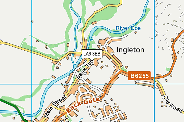 Map of INGLETON PIZZA KEBAB BURGER LTD at district scale
