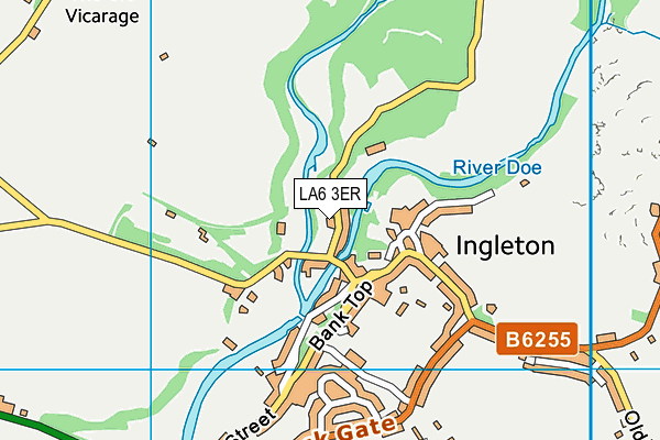 LA6 3ER map - OS VectorMap District (Ordnance Survey)