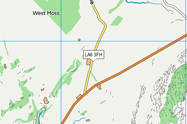 LA6 3FH map - OS VectorMap District (Ordnance Survey)