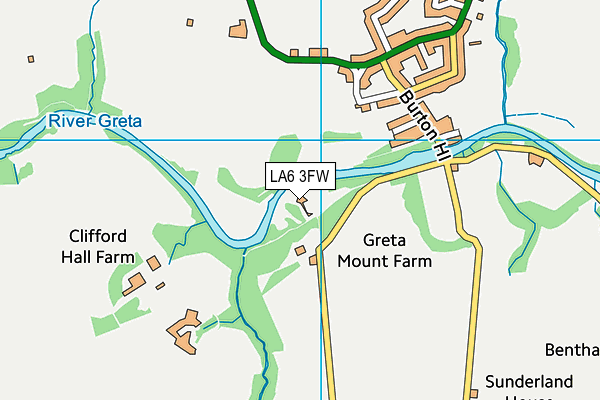 LA6 3FW map - OS VectorMap District (Ordnance Survey)