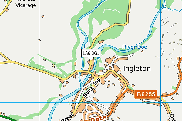 LA6 3GJ map - OS VectorMap District (Ordnance Survey)