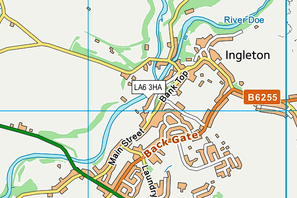 LA6 3HA map - OS VectorMap District (Ordnance Survey)