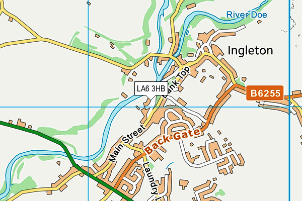 LA6 3HB map - OS VectorMap District (Ordnance Survey)