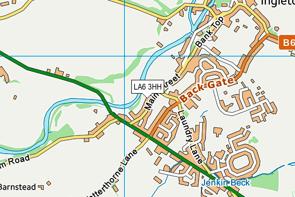 LA6 3HH map - OS VectorMap District (Ordnance Survey)