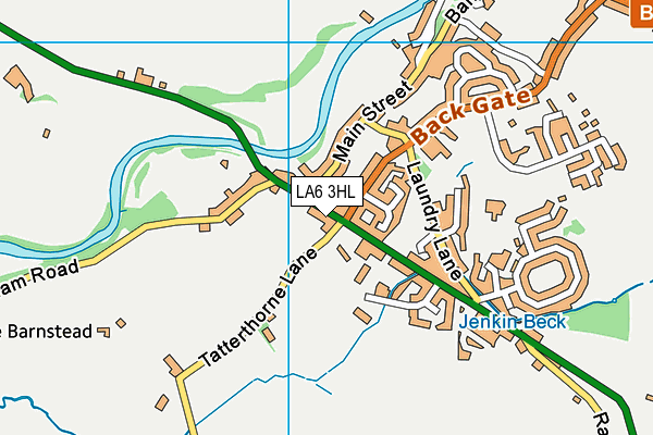 LA6 3HL map - OS VectorMap District (Ordnance Survey)