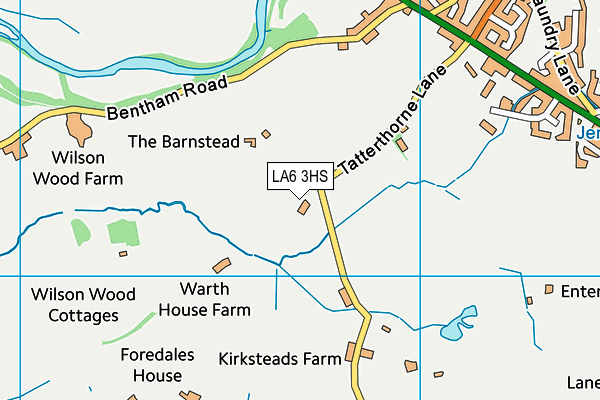LA6 3HS map - OS VectorMap District (Ordnance Survey)