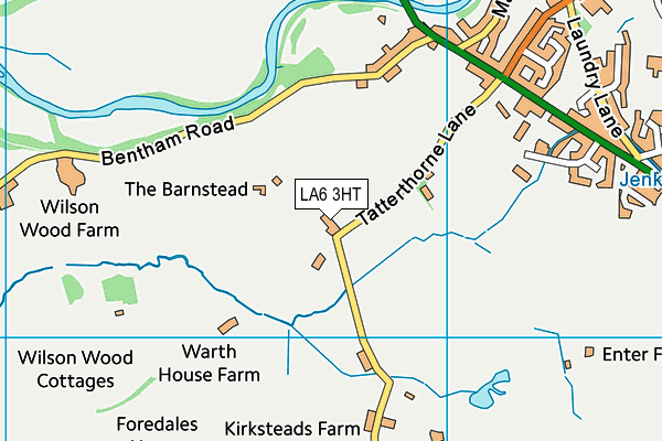 LA6 3HT map - OS VectorMap District (Ordnance Survey)