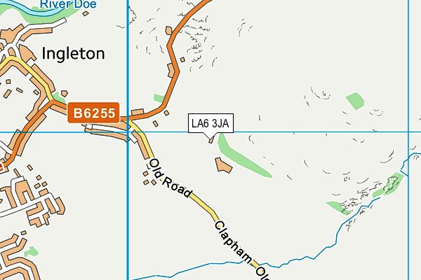 LA6 3JA map - OS VectorMap District (Ordnance Survey)
