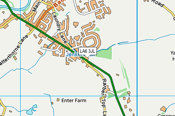 LA6 3JL map - OS VectorMap District (Ordnance Survey)
