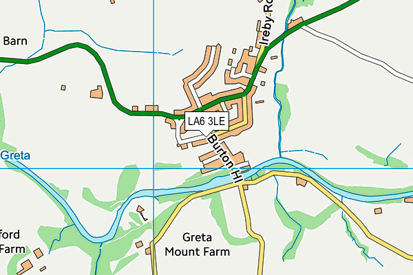 LA6 3LE map - OS VectorMap District (Ordnance Survey)