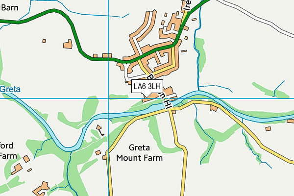 LA6 3LH map - OS VectorMap District (Ordnance Survey)