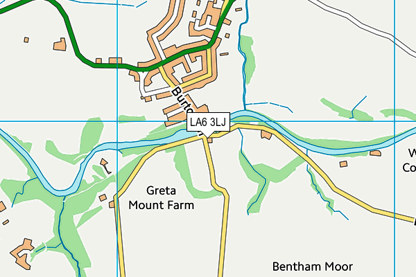 LA6 3LJ map - OS VectorMap District (Ordnance Survey)
