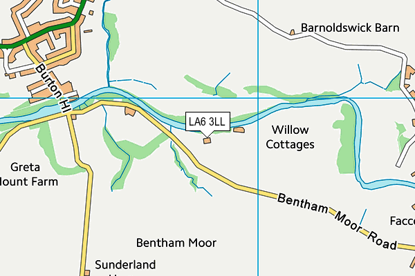 LA6 3LL map - OS VectorMap District (Ordnance Survey)