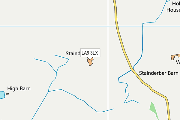 LA6 3LX map - OS VectorMap District (Ordnance Survey)