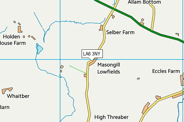 LA6 3NY map - OS VectorMap District (Ordnance Survey)