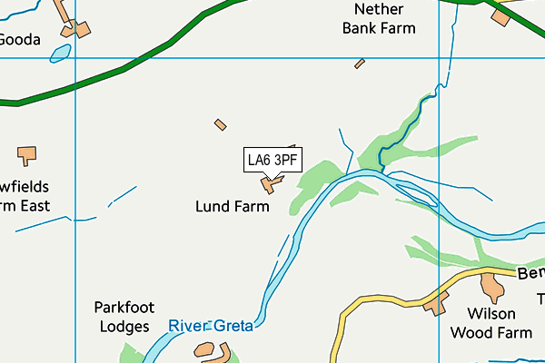 LA6 3PF map - OS VectorMap District (Ordnance Survey)