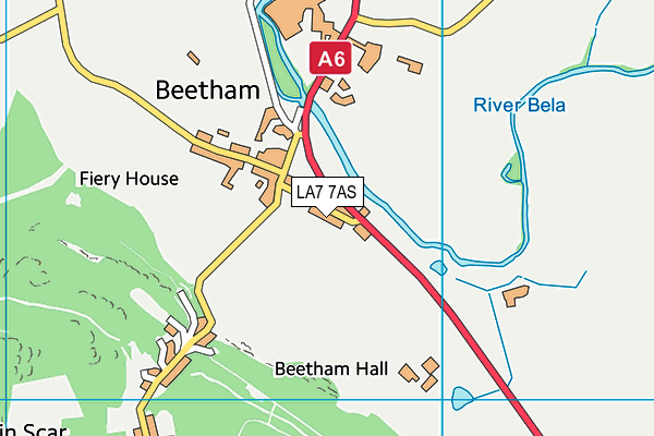 Beetham CofE Primary School map (LA7 7AS) - OS VectorMap District (Ordnance Survey)
