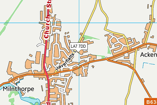 LA7 7DD map - OS VectorMap District (Ordnance Survey)