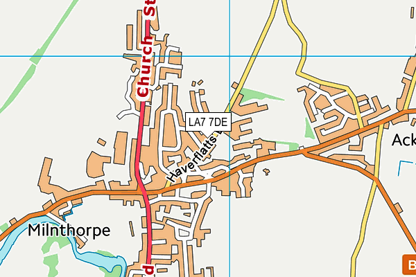LA7 7DE map - OS VectorMap District (Ordnance Survey)