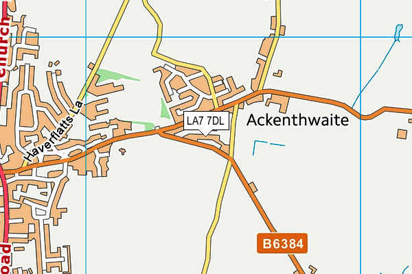 LA7 7DL map - OS VectorMap District (Ordnance Survey)