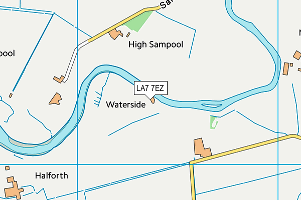 LA7 7EZ map - OS VectorMap District (Ordnance Survey)