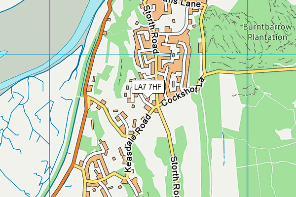 LA7 7HF map - OS VectorMap District (Ordnance Survey)