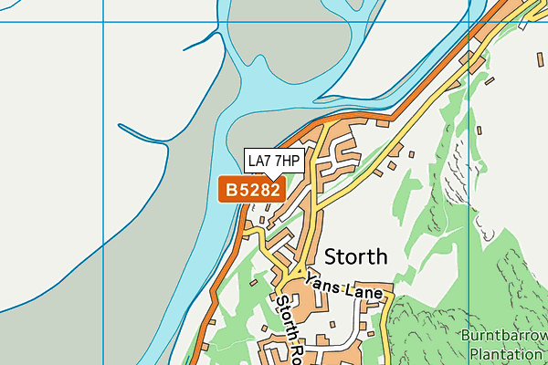 LA7 7HP map - OS VectorMap District (Ordnance Survey)