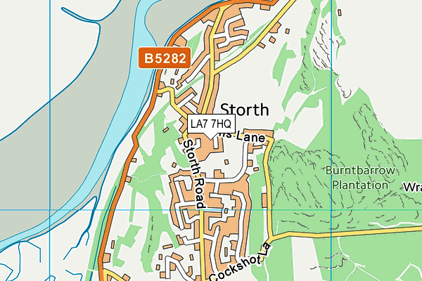LA7 7HQ map - OS VectorMap District (Ordnance Survey)