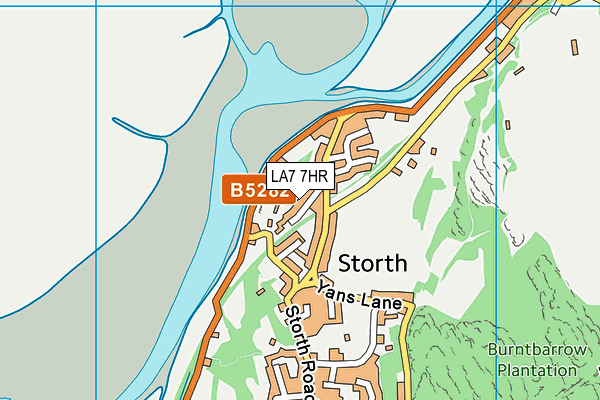 LA7 7HR map - OS VectorMap District (Ordnance Survey)