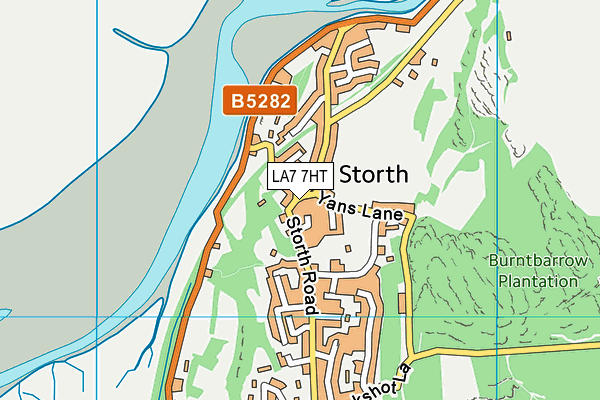 LA7 7HT map - OS VectorMap District (Ordnance Survey)