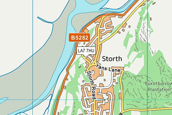 LA7 7HU map - OS VectorMap District (Ordnance Survey)
